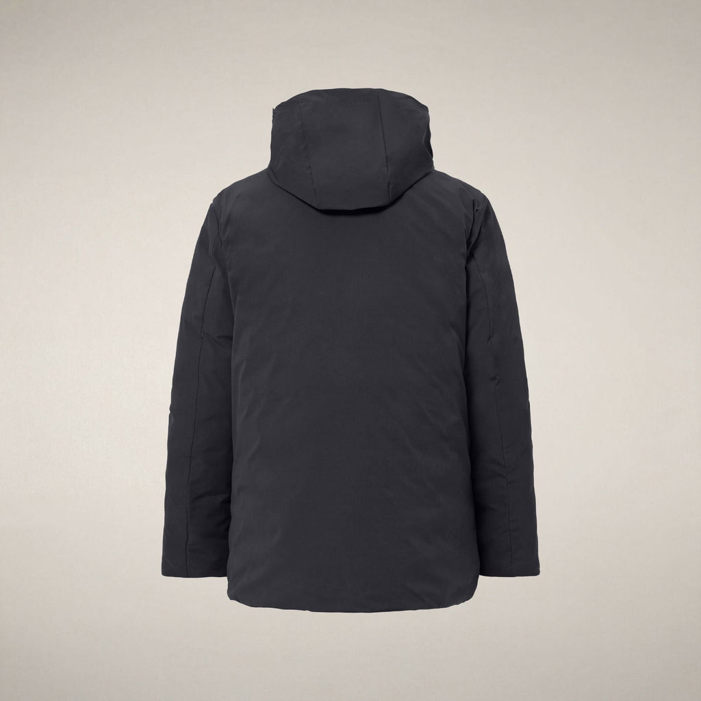 Men's Coat Rolf in Ebony Grey