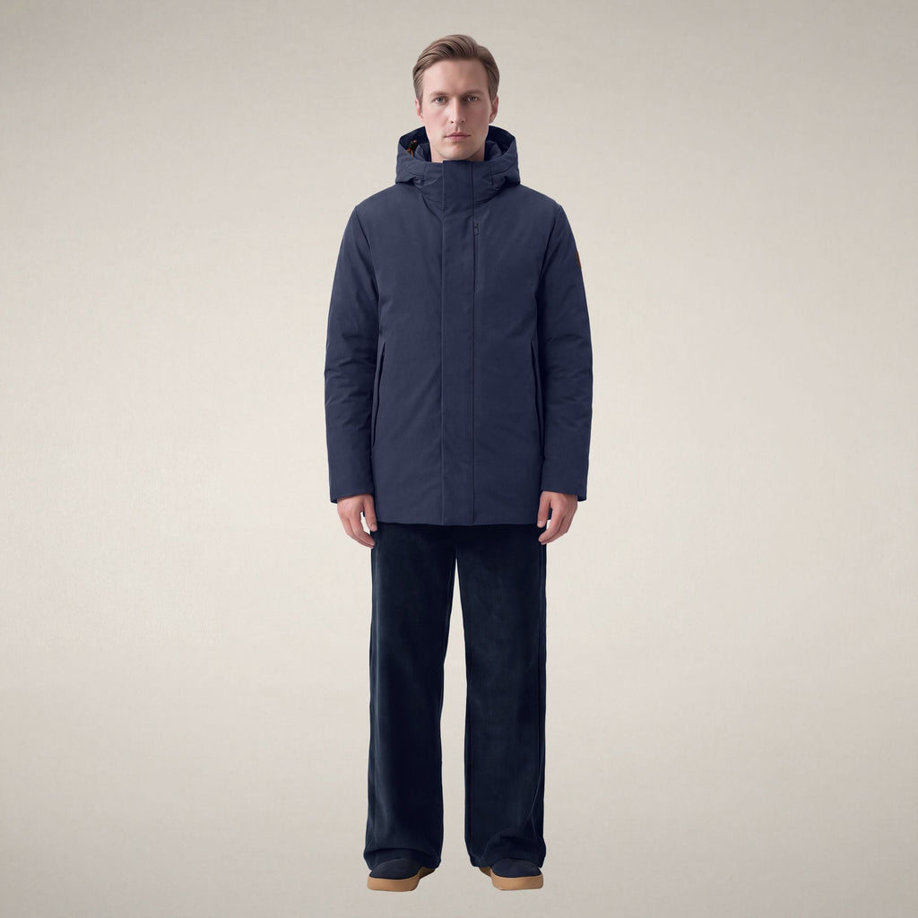 Men's Coat Rolf in Navy Blue