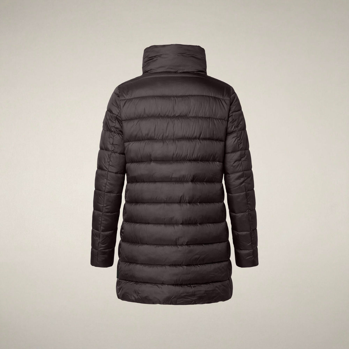 Women's Puffer Coat Lydia in Brown Black