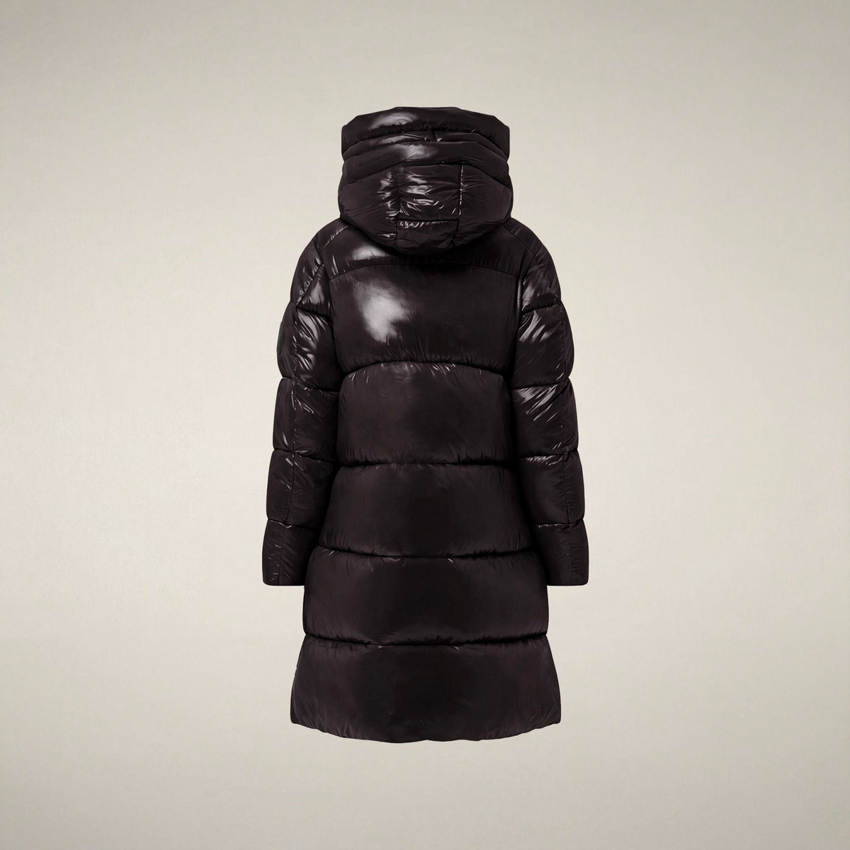 Women's Puffer Coat Isabel in Brown Black