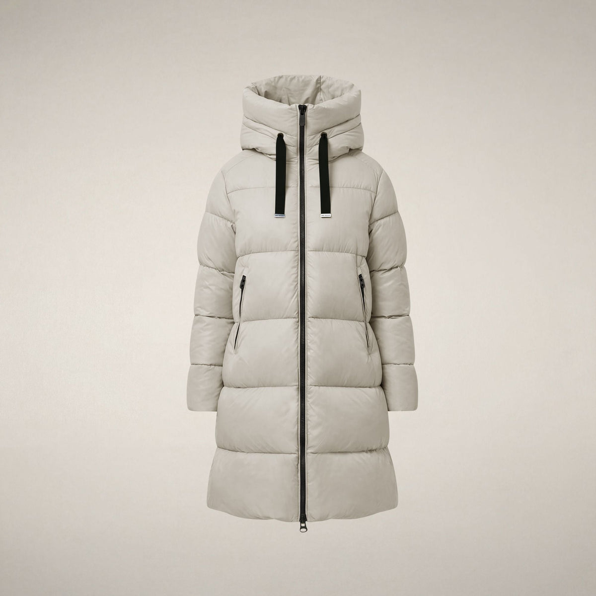 Women's Puffer Coat Isabel in Rainy Beige