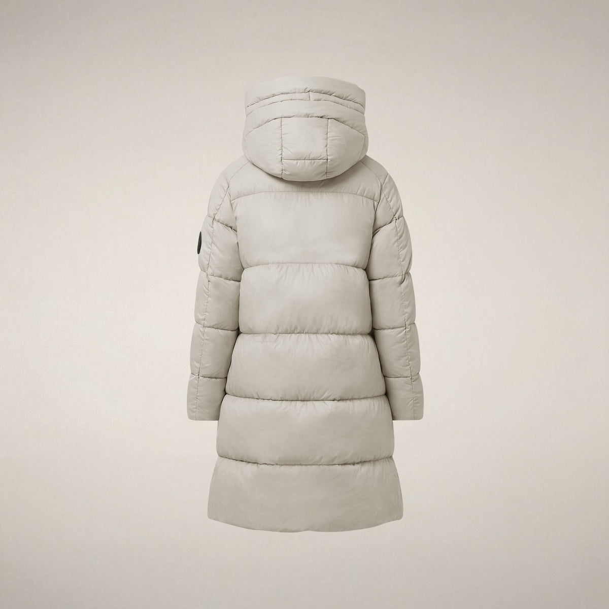 Women's Puffer Coat Isabel in Rainy Beige