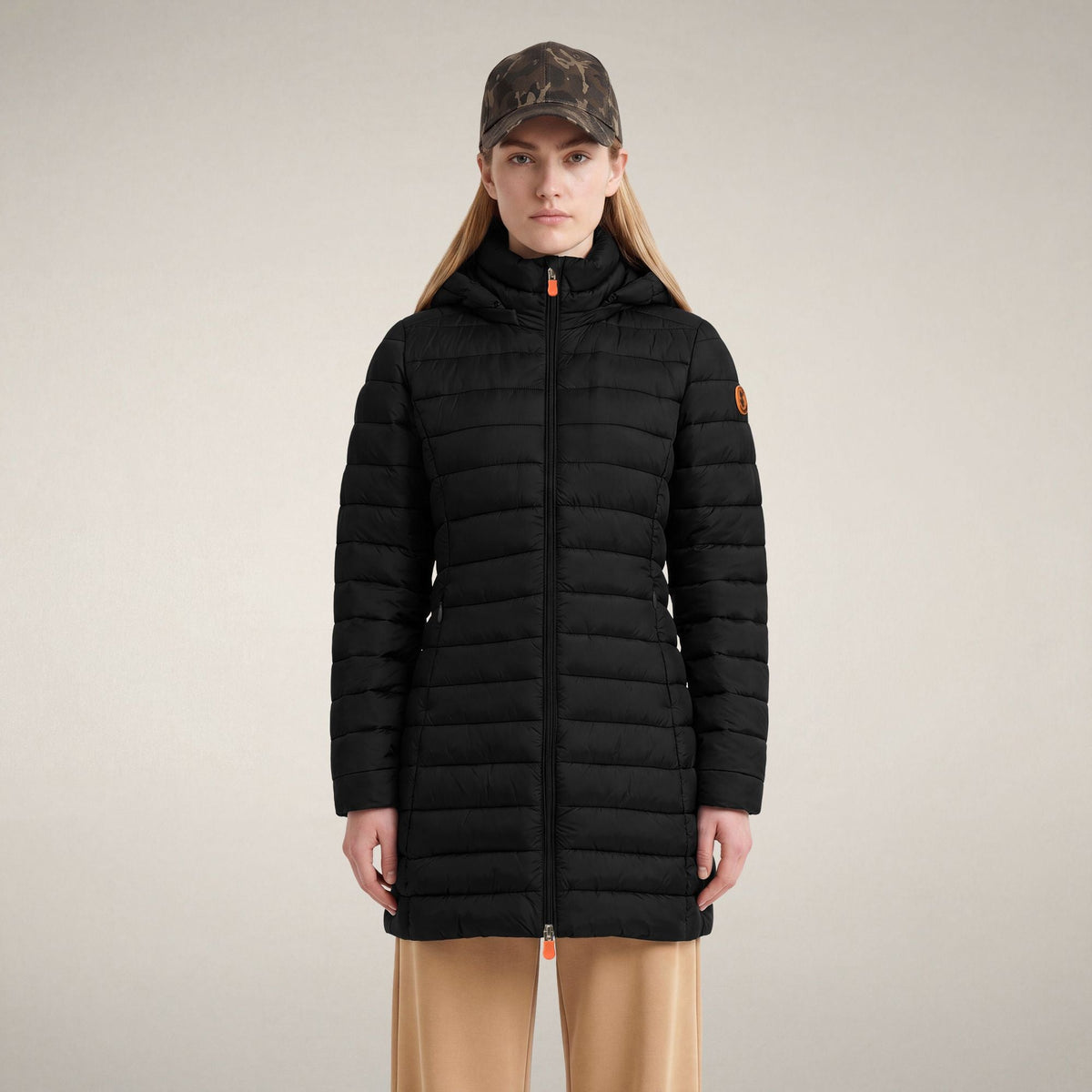 Women's Puffer Coat Carol in Black
