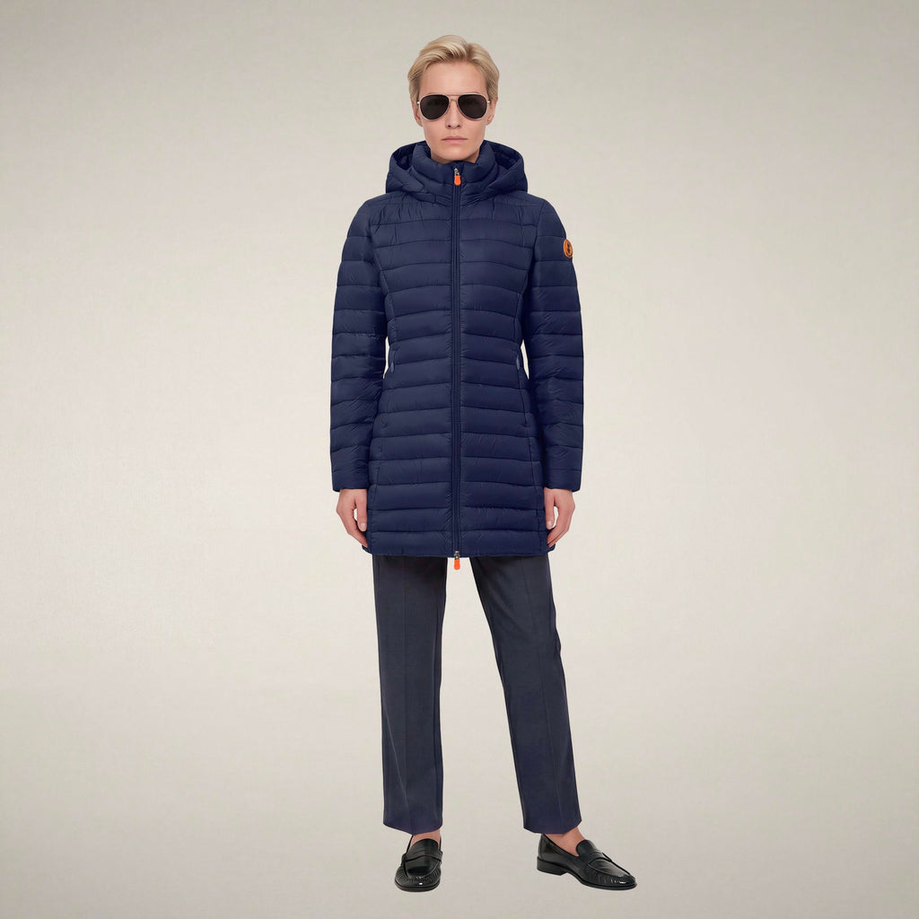 Women's Puffer Coat Carol in Navy Blue