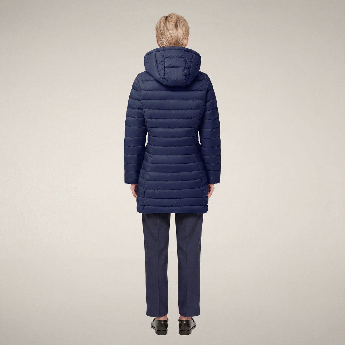 Women's Puffer Coat Carol in Navy Blue