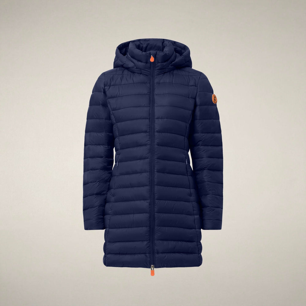 Women's Puffer Coat Carol in Navy Blue
