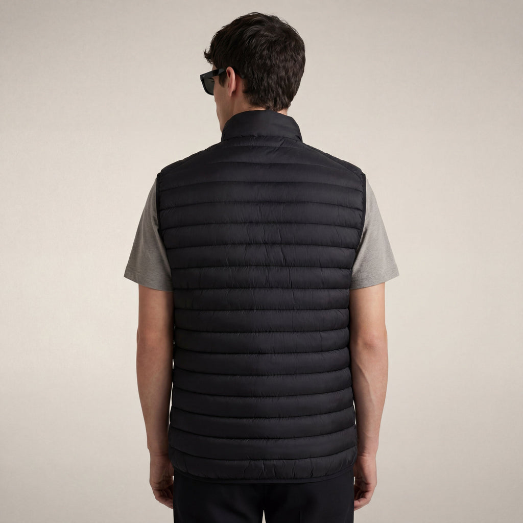 Men's quilted vest Adam in black