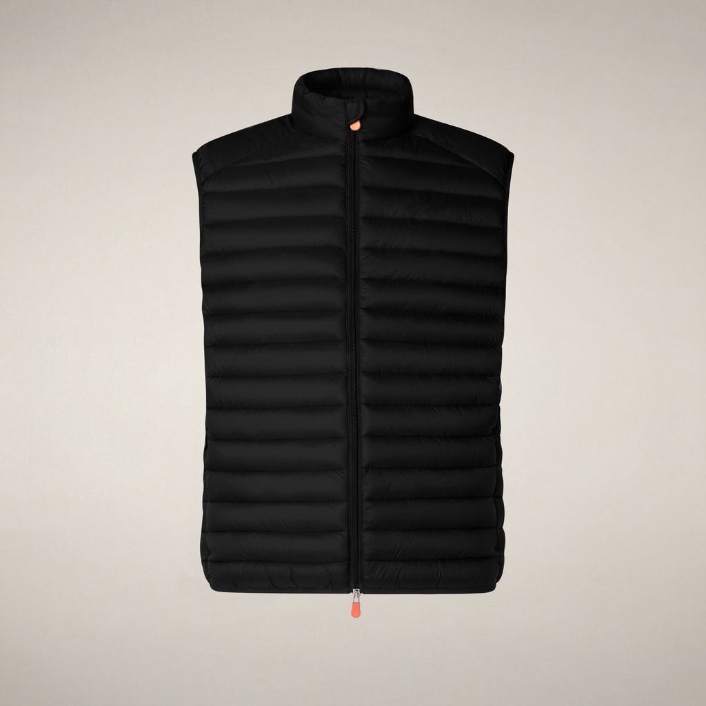 Men's quilted vest Adam in black