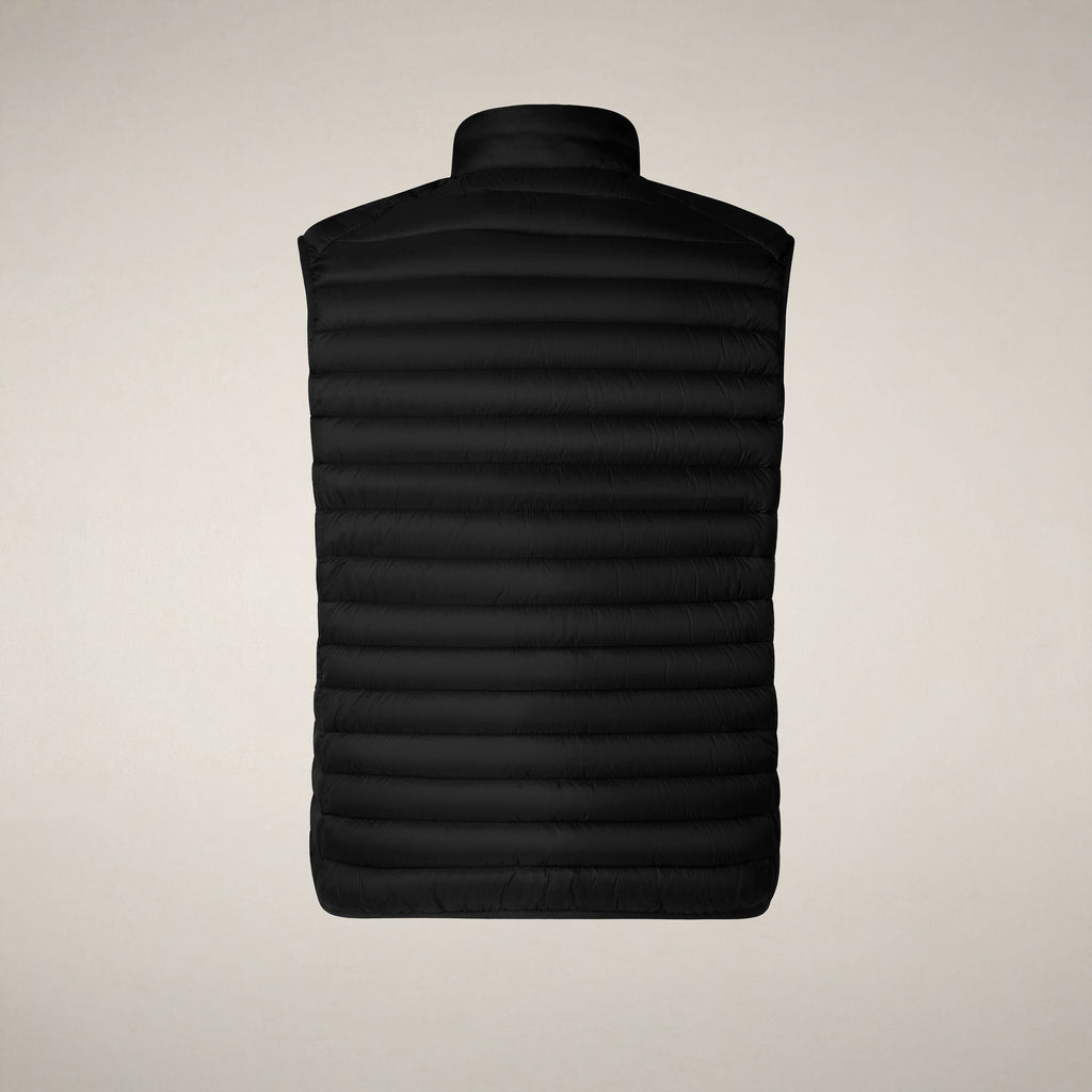 Men's quilted vest Adam in black