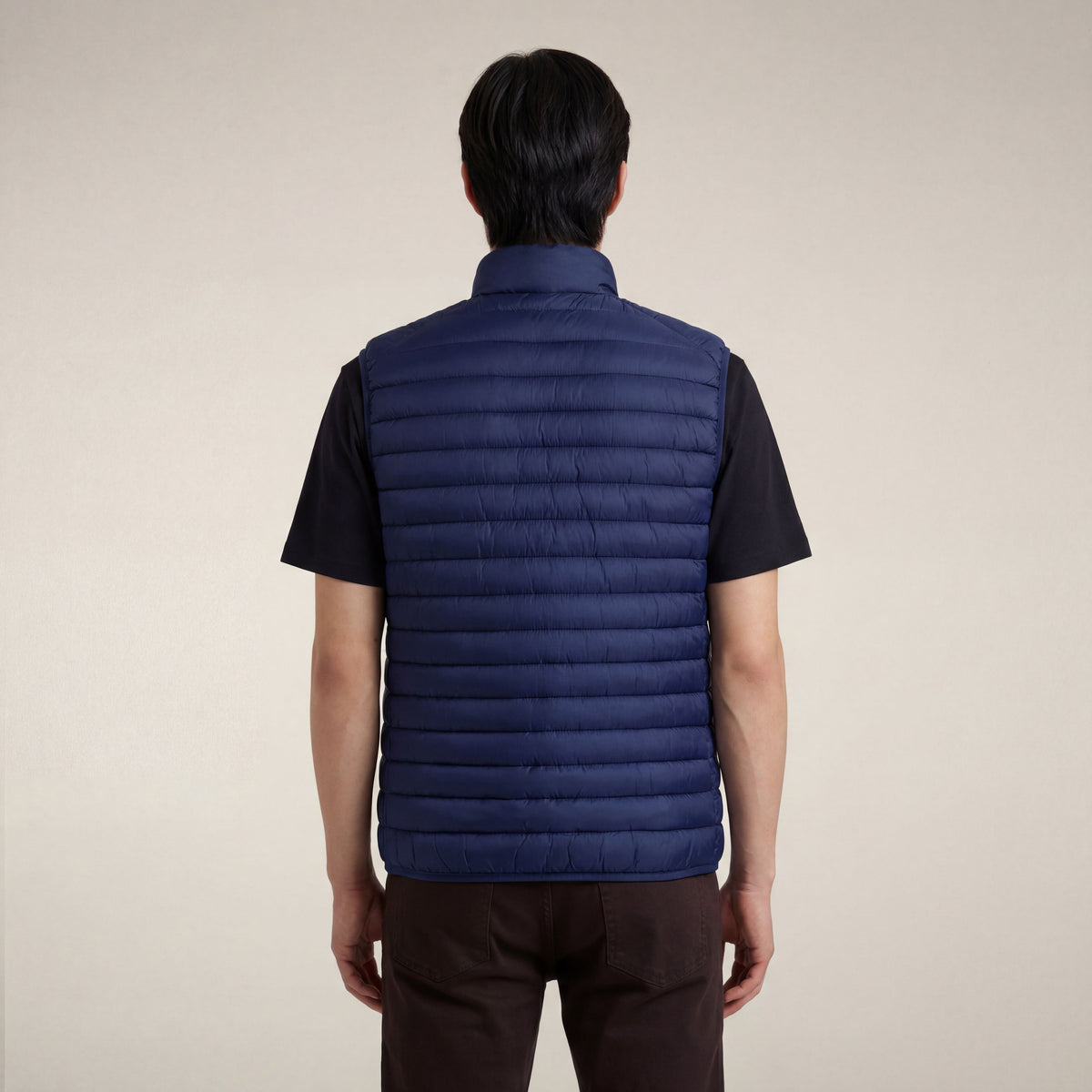 Men's quilted vest Adam in eclipse blue