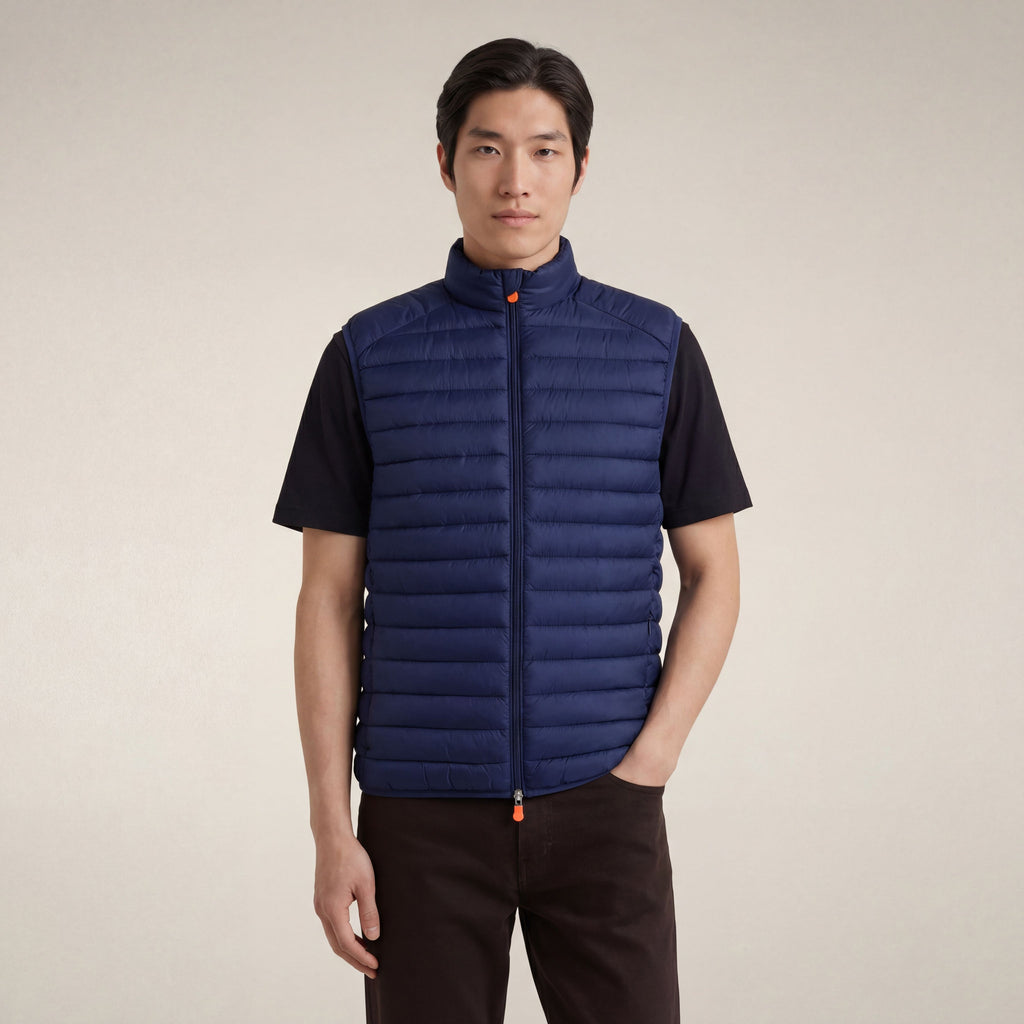 Men's quilted vest Adam in eclipse blue
