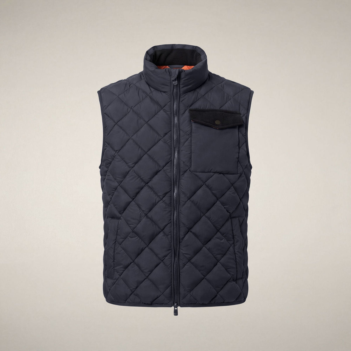 Men's Puffer Vest Fabrice in Blue Black