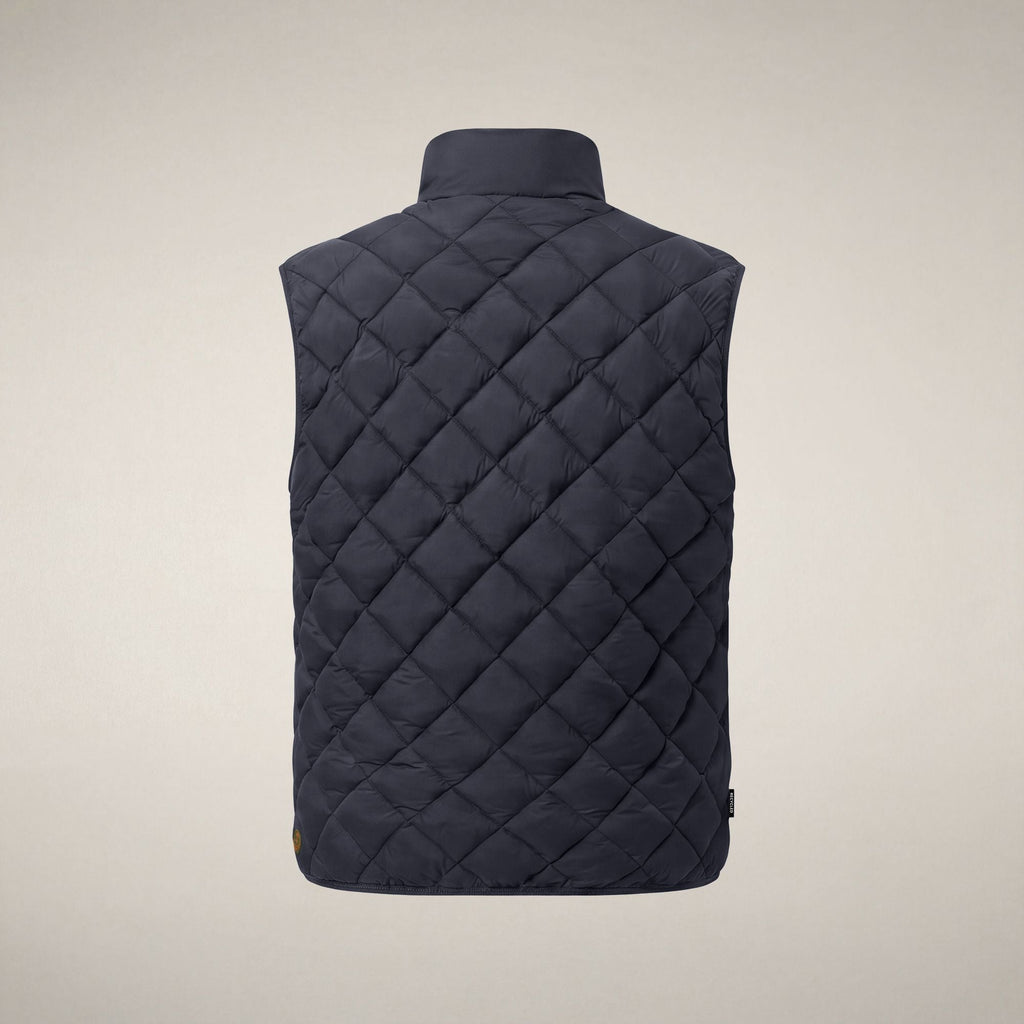 Men's Puffer Vest Fabrice in Blue Black