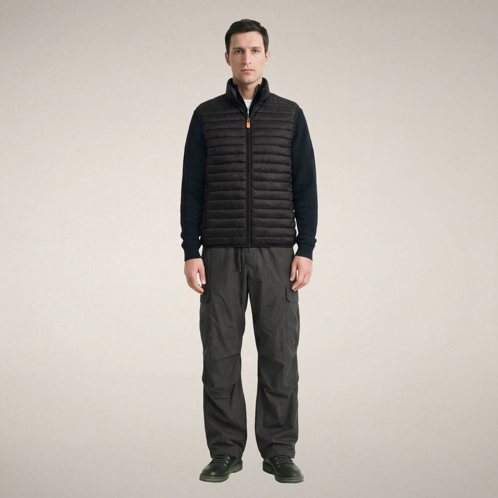 Men's Puffer Vest Vince in Black