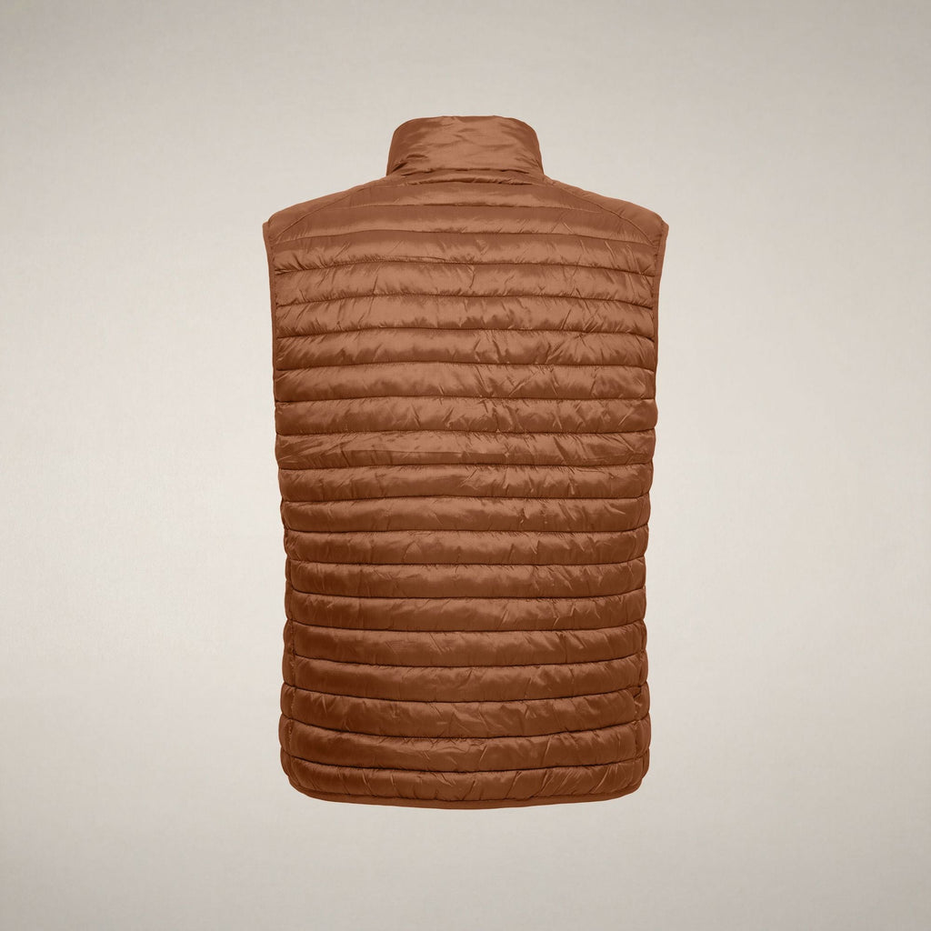 Men's Puffer Vest Vince in Noisette Brown