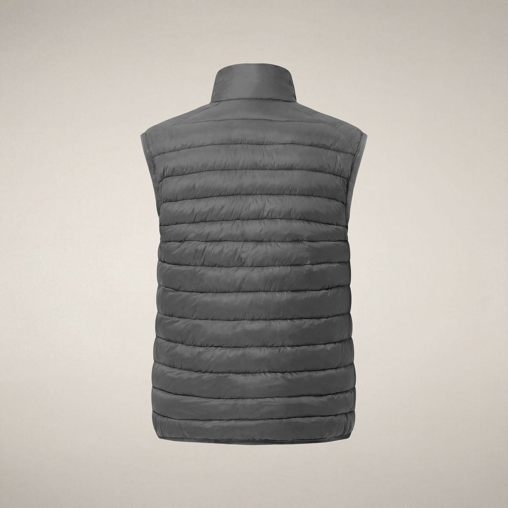 Men's Puffer Vest Rupert in Gunmetal Grey