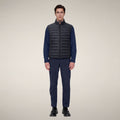 Men's Puffer Vest Rupert in Blue Black