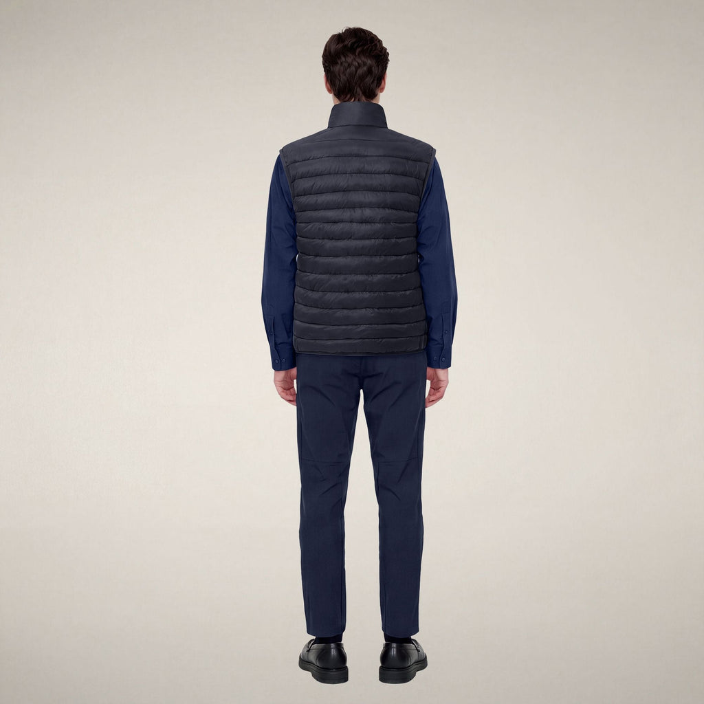 Men's Puffer Vest Rupert in Blue Black
