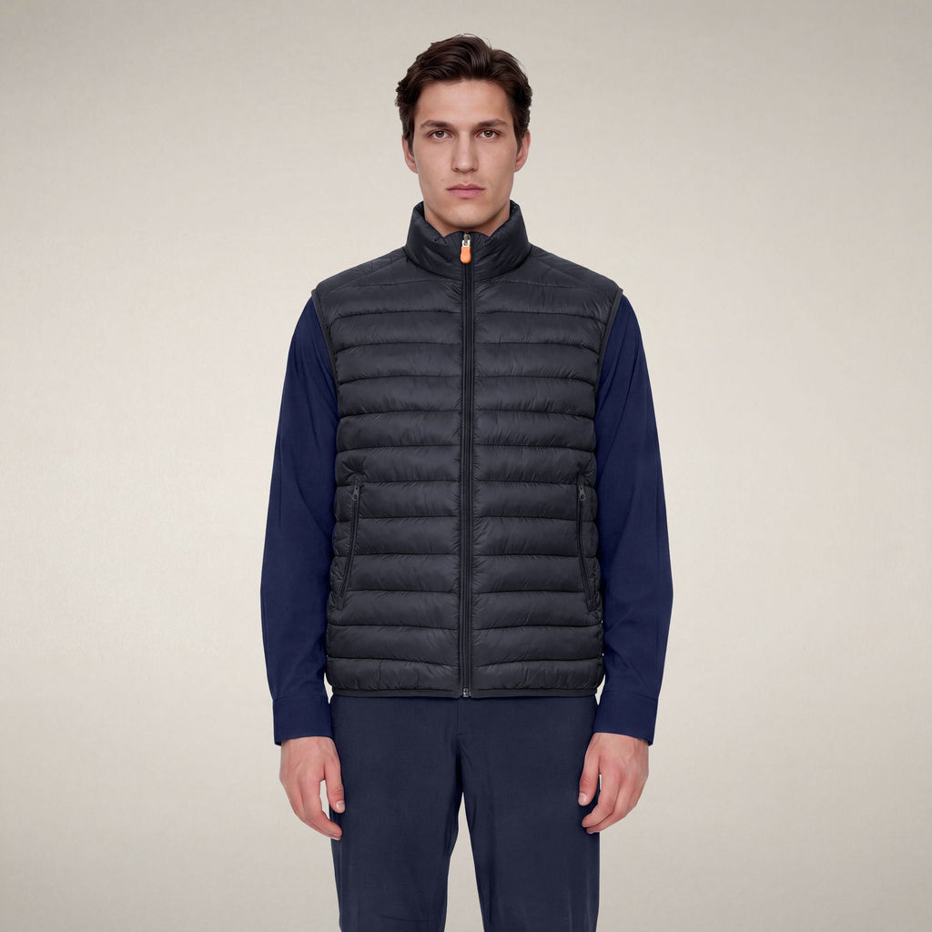 Men's Puffer Vest Rupert in Blue Black
