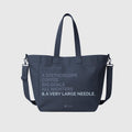 A Very Large Needle Detachable Strap Tote - Dark Harbor