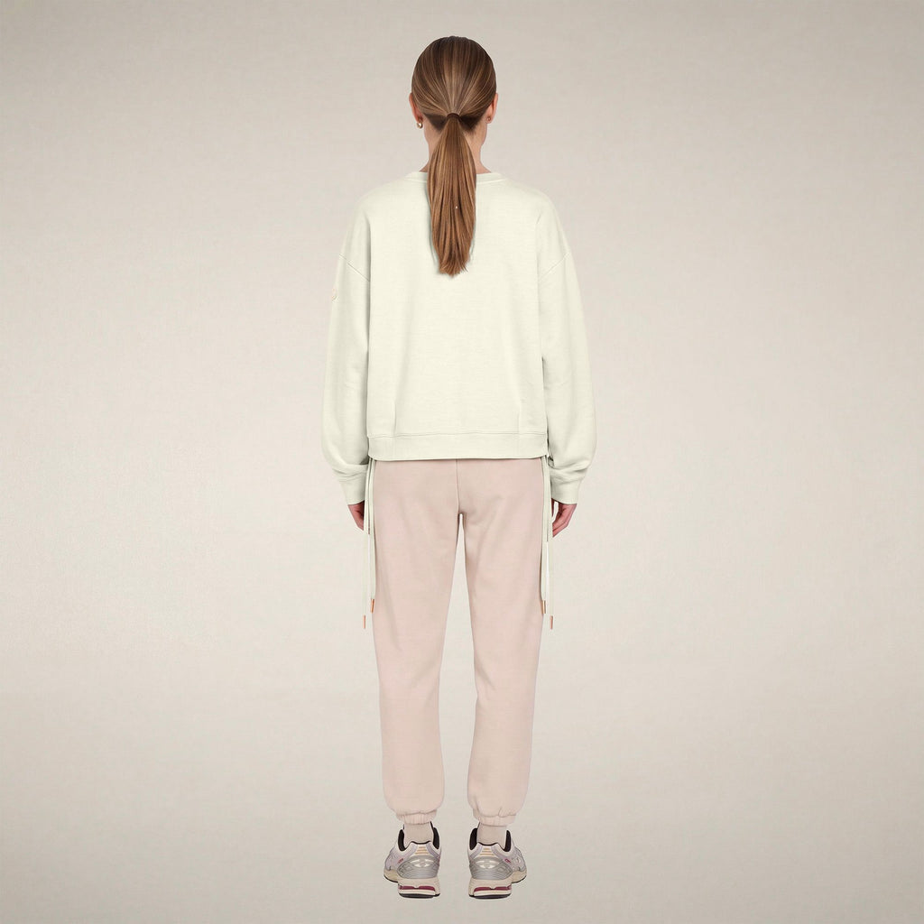 Women's Crewneck Sweatshirt Akemi in Cloud White