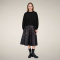 Women's Crewneck Sweatshirt Akemi in Black