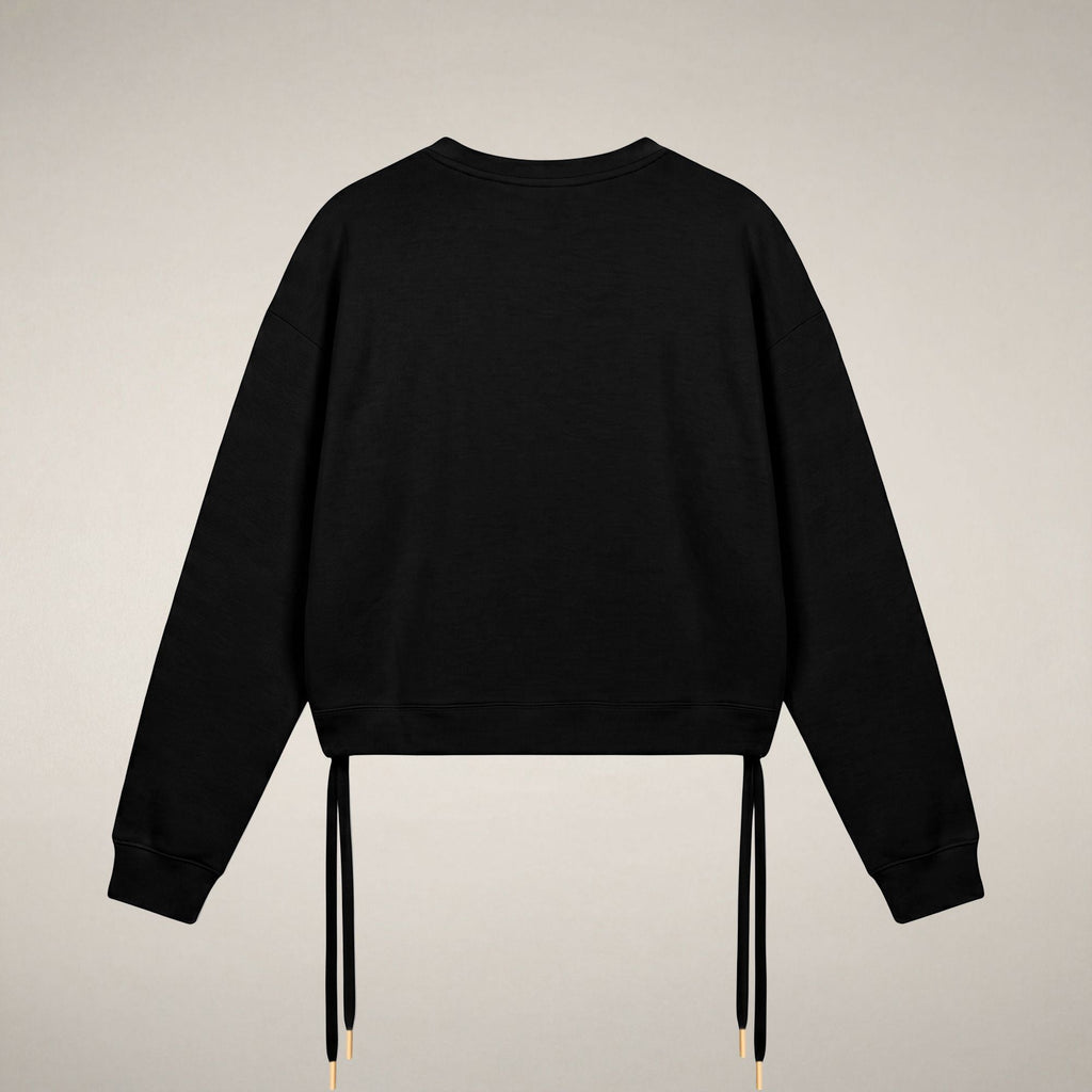 Women's Crewneck Sweatshirt Akemi in Black