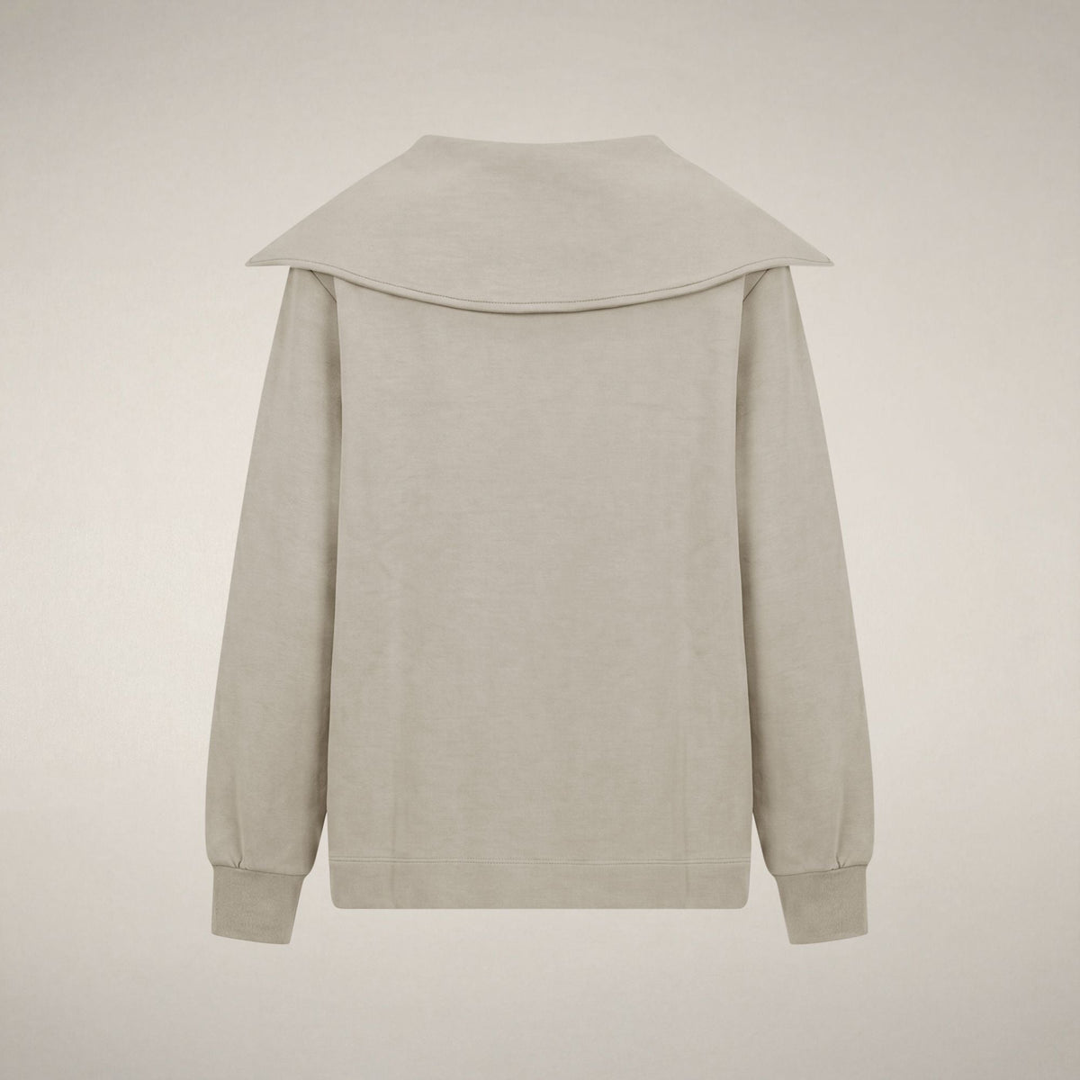 Women's Half-Zip Top Hinata in Rainy Beige