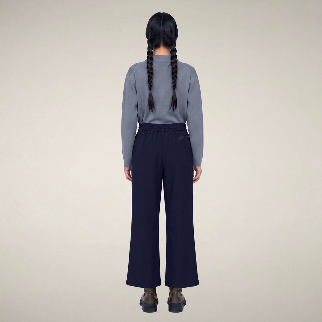 Pantalones chinos Gita para mujer en azul marino