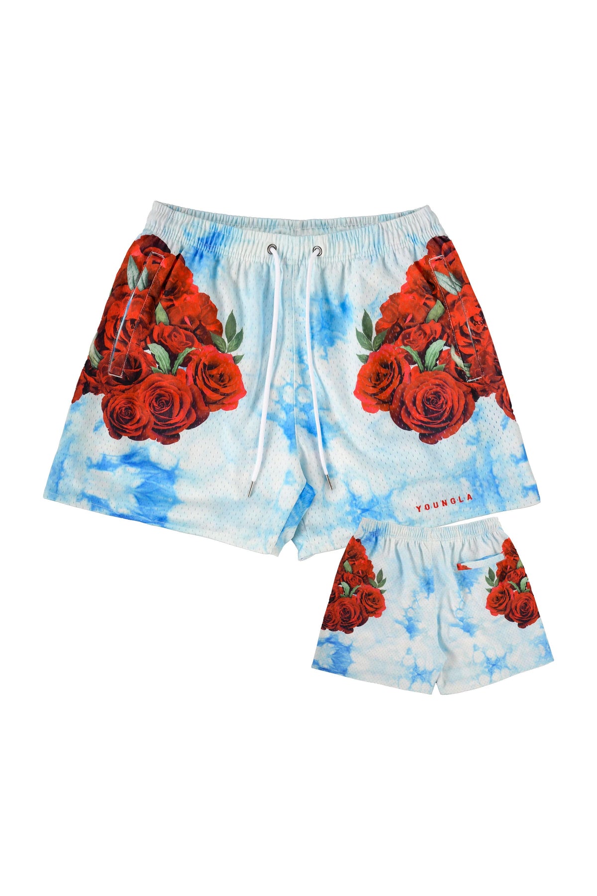 141 The Block Party Shorts - Roses are Red / Small