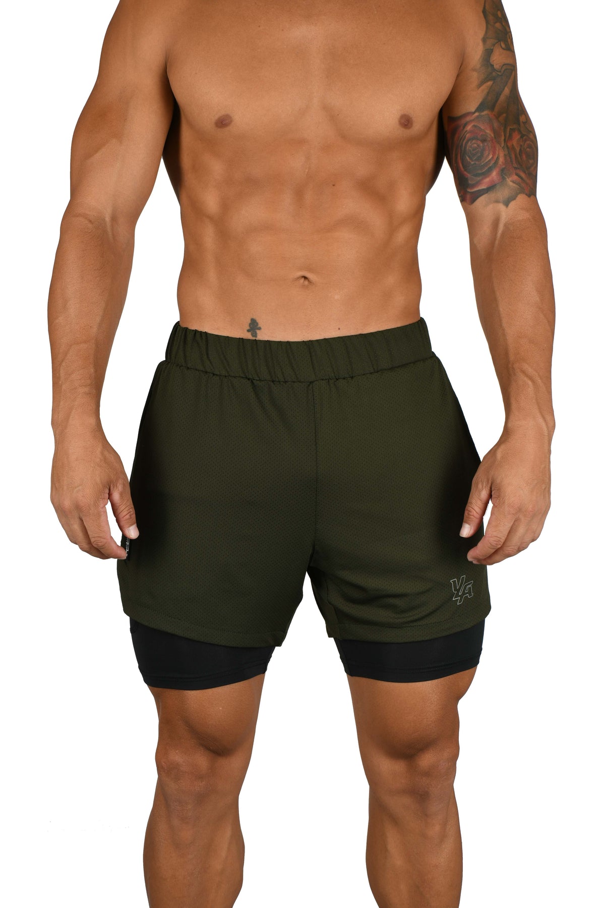 105 Compression Shorts 2.0 - Olive/Black / Small