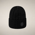 Unisex ribbed beanie jo in black