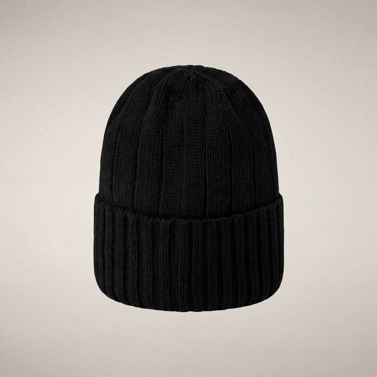 Unisex ribbed beanie jo in black