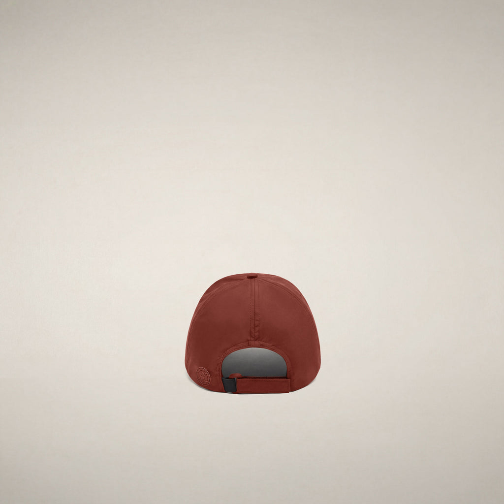 Unisex cap Cleber in Sienna Red