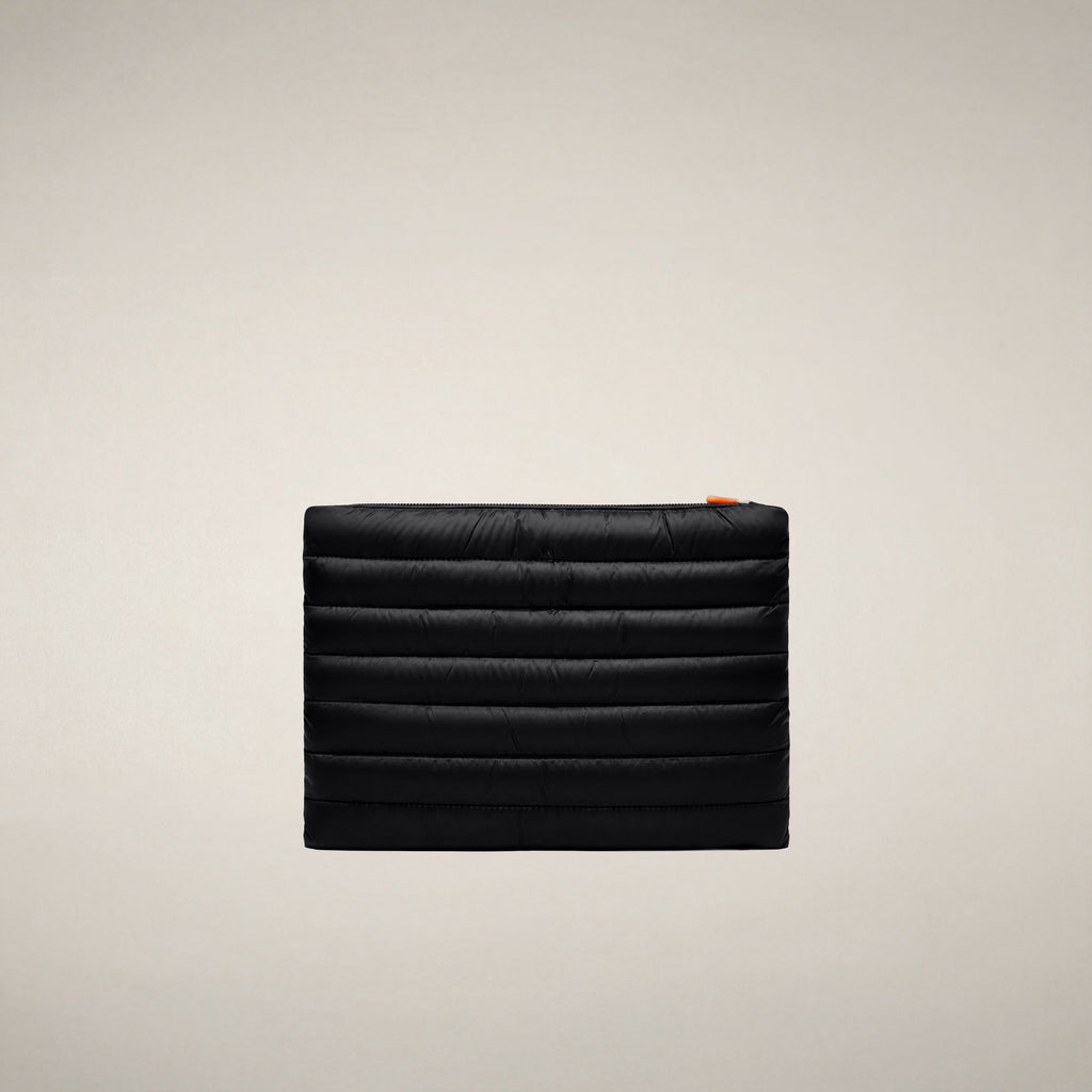 Unisex Quilted Pouch Big Shaula in Black