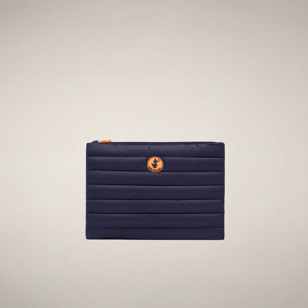 Unisex Quilted Pouch Big Shaula in Navy Blue