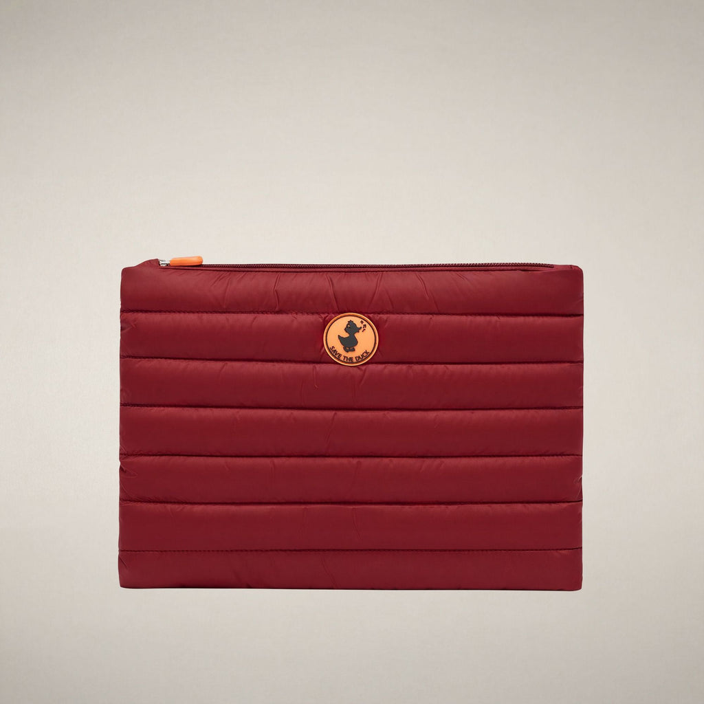 Unisex Quilted Pouch Shaula in Dark Red