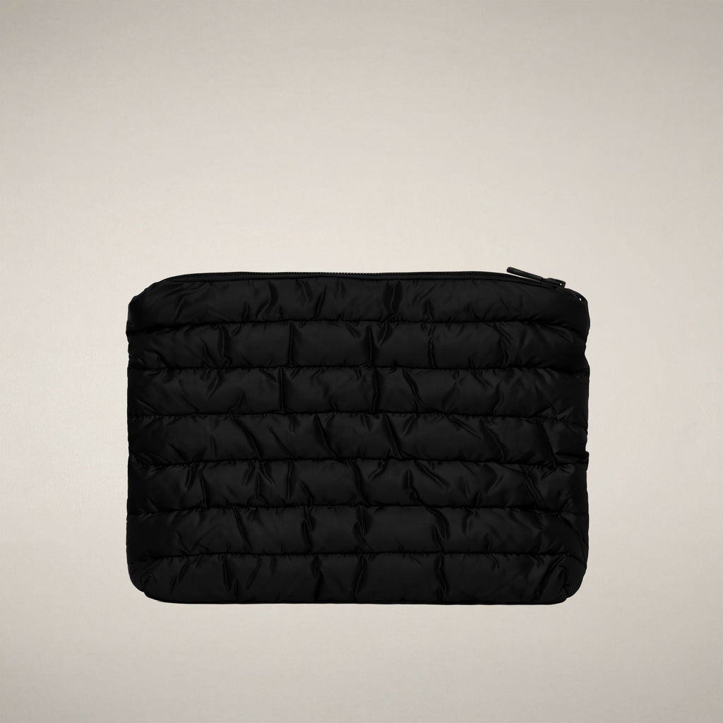 Unisex Quilted Pouch Thalassa in Black