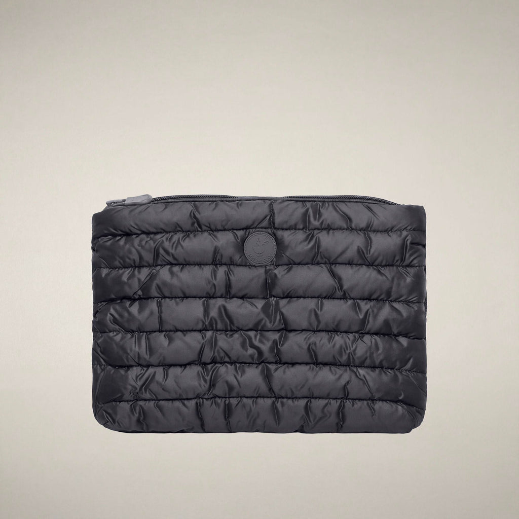 Unisex quilted pouch Thalassa blue black