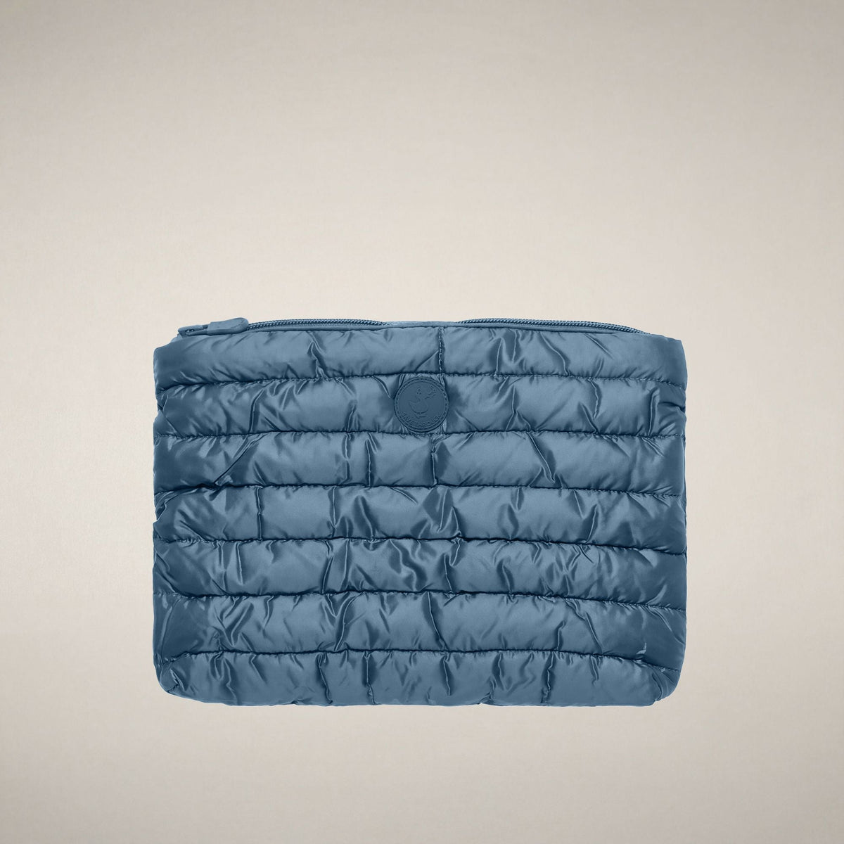 Unisex Quilted Pouch Thalassa in Dolphin Blue