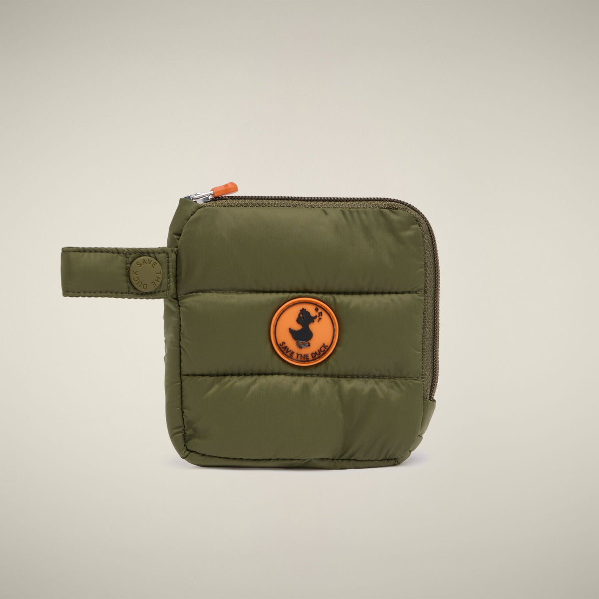 Unisex Puffer Wallet Bo in Dusty Olive