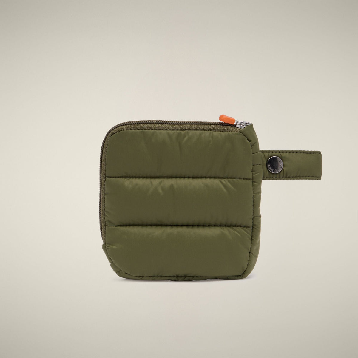 Unisex Puffer Wallet Bo in Dusty Olive