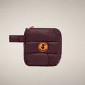 Unisex Puffer Wallet Bo in Burgundy Black