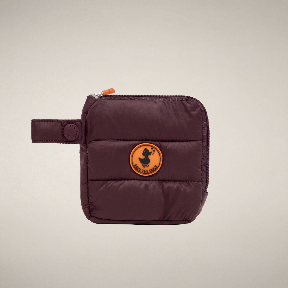 Unisex Puffer Wallet Bo in Burgundy Black