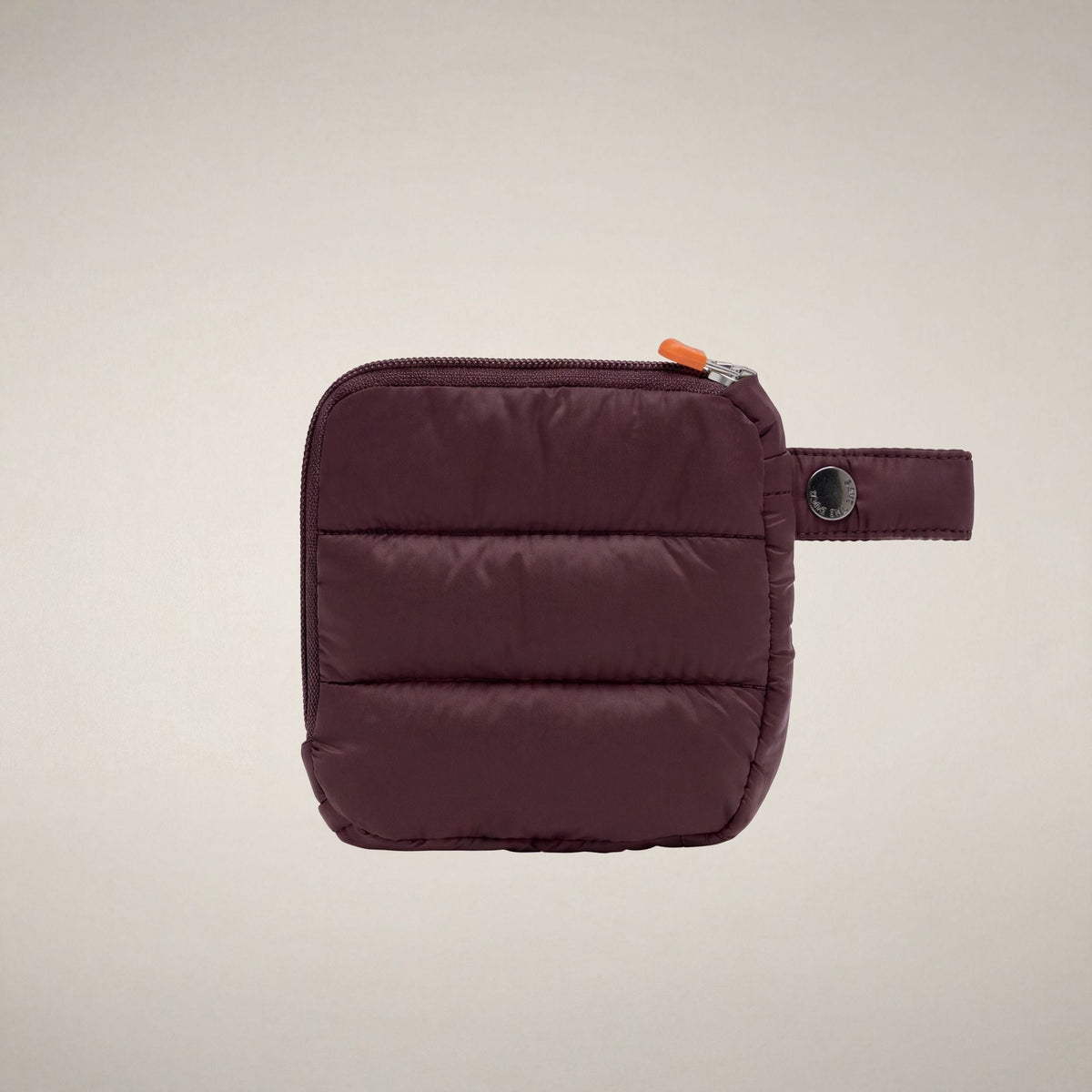 Unisex Puffer Wallet Bo in Burgundy Black