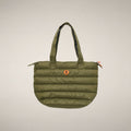 Unisex Padded Shopper Bag Caron in Dusty Olive