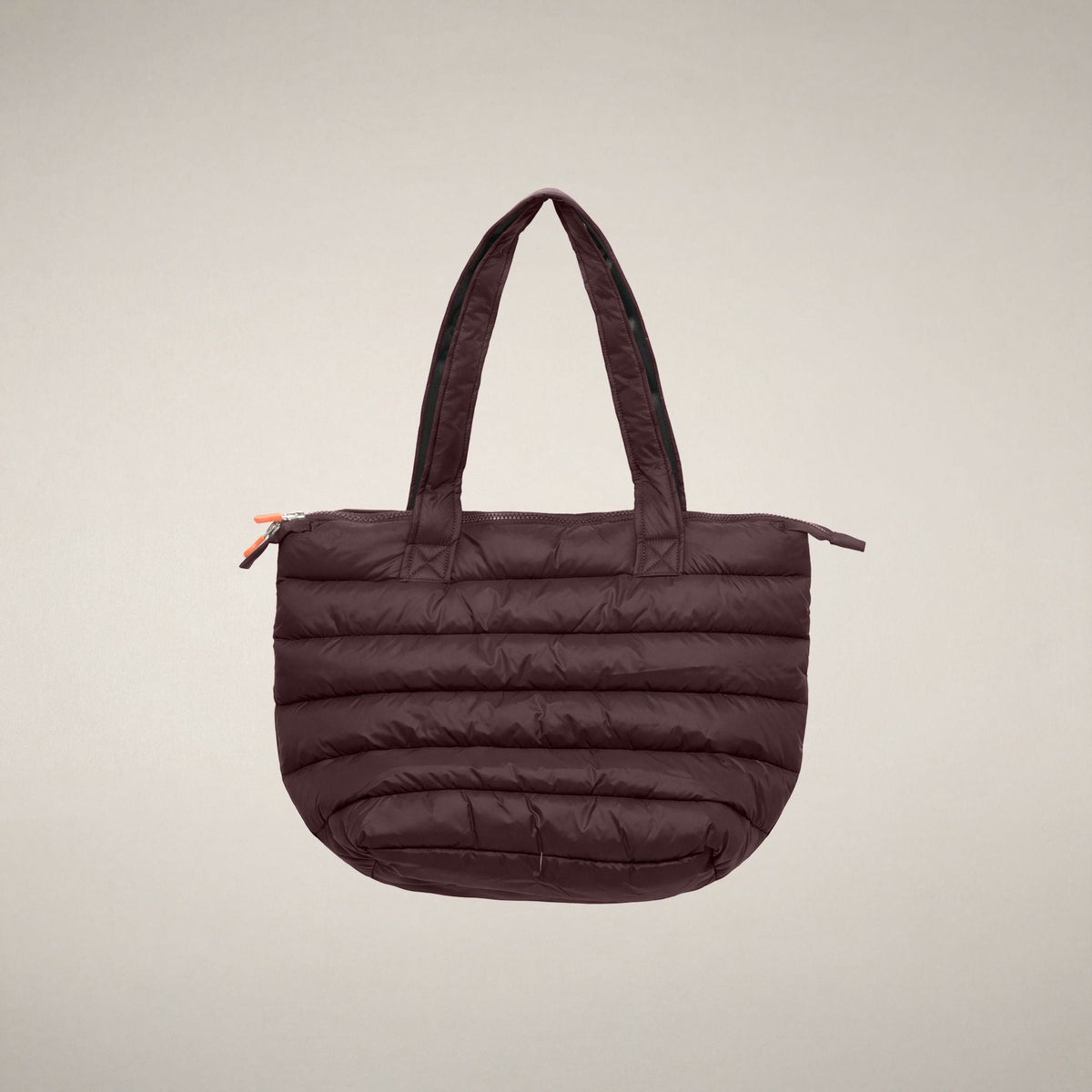 Unisex Padded Shopper Bag Caron in Burgundy Black