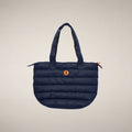 Unisex Padded Shopper Bag Caron in Blue Black