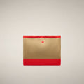 Bolso unisex Giah en marrón caqui y rojo Jack