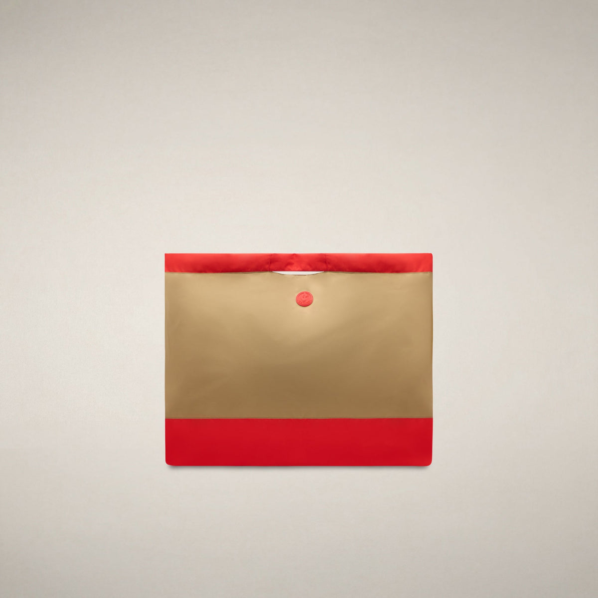 Bolso unisex Giah en marrón caqui y rojo Jack